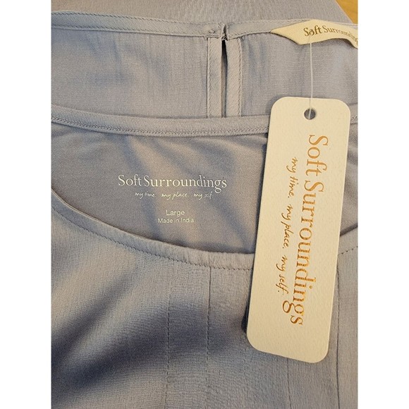 NWT Soft Surroundings Eltham Top Celestial Blue Size Large - Picture 4 of 7